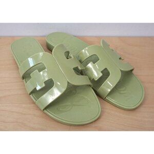 Sam Edelman Bay Logo Jelly Slide Sandals Green Size 7